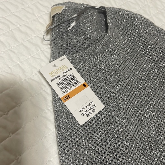 New with Tags Michael Kors Pearl HTHER SWEATER size small - Picture 3 of 4